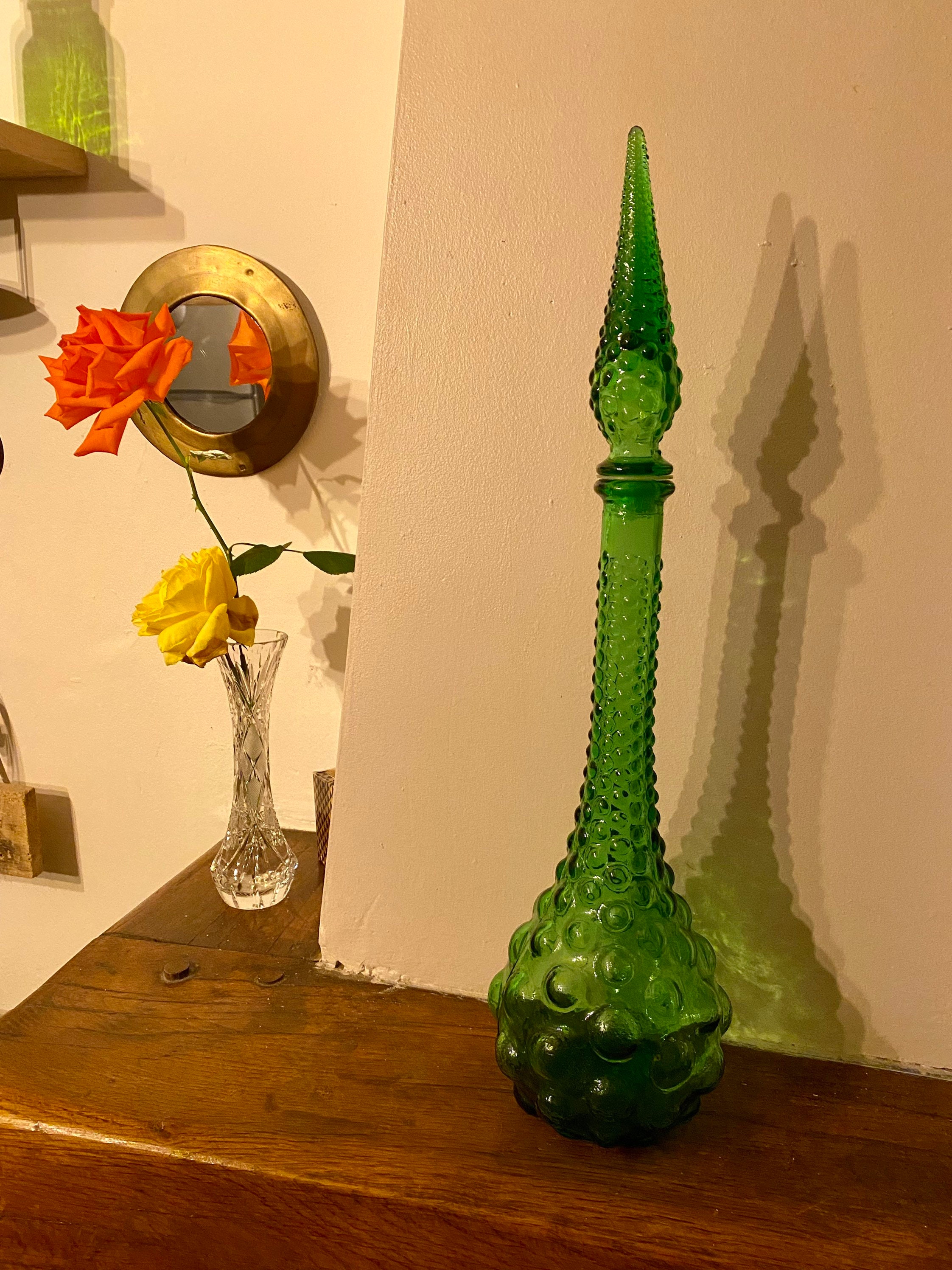 Carafe Vintage en Verre Empoli