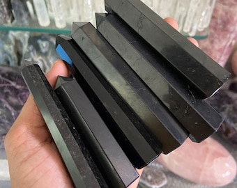 20 Bulk Black Tourmaline Obelisk: Healing Crystal Wands (3-4 Inches)