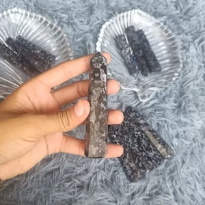 20pieces 4&quot;Mystic Merlinite Obelisk | Indigo Gabbro Obelisk In Wholesale | Mystic Merlinite Tower | Healing Indigo Gabbro Gemstone Obelisk