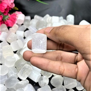 500g - 10kg Natural Selenite Tumbled Stones, Selenite Gemstone, Selenite Crystal, Tumbled Selenite (Select Quantity)Metaphysical Meditation
