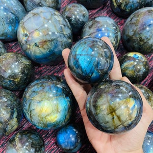 5kg Labradorite Sphere | Flashy Labradorite Spheres | Wholesale Labradorite Crystal Sphere Metaphysical Meditation Chakra Healing Crystal