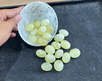 Polished Lemon Quartz Tumbled Stone, Natural Yellow Crystal, Pocket Gemstone, Meditation Aid
