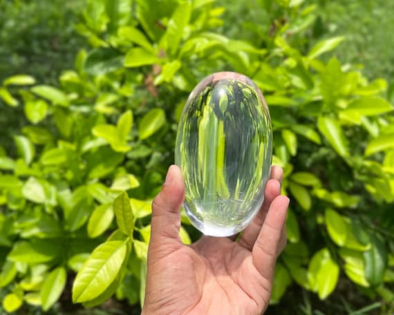 Himalayan Clear Quartz Lingam Crystal | Reiki Healing Stone | Meditation & Chakra Energy Tool | Spiritual Altar Decor | Energy Work