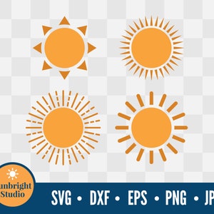 Sun Set Instant Digital Download, svg, dxf, eps, png, jpg, cut files, vector, Cricut, clipart