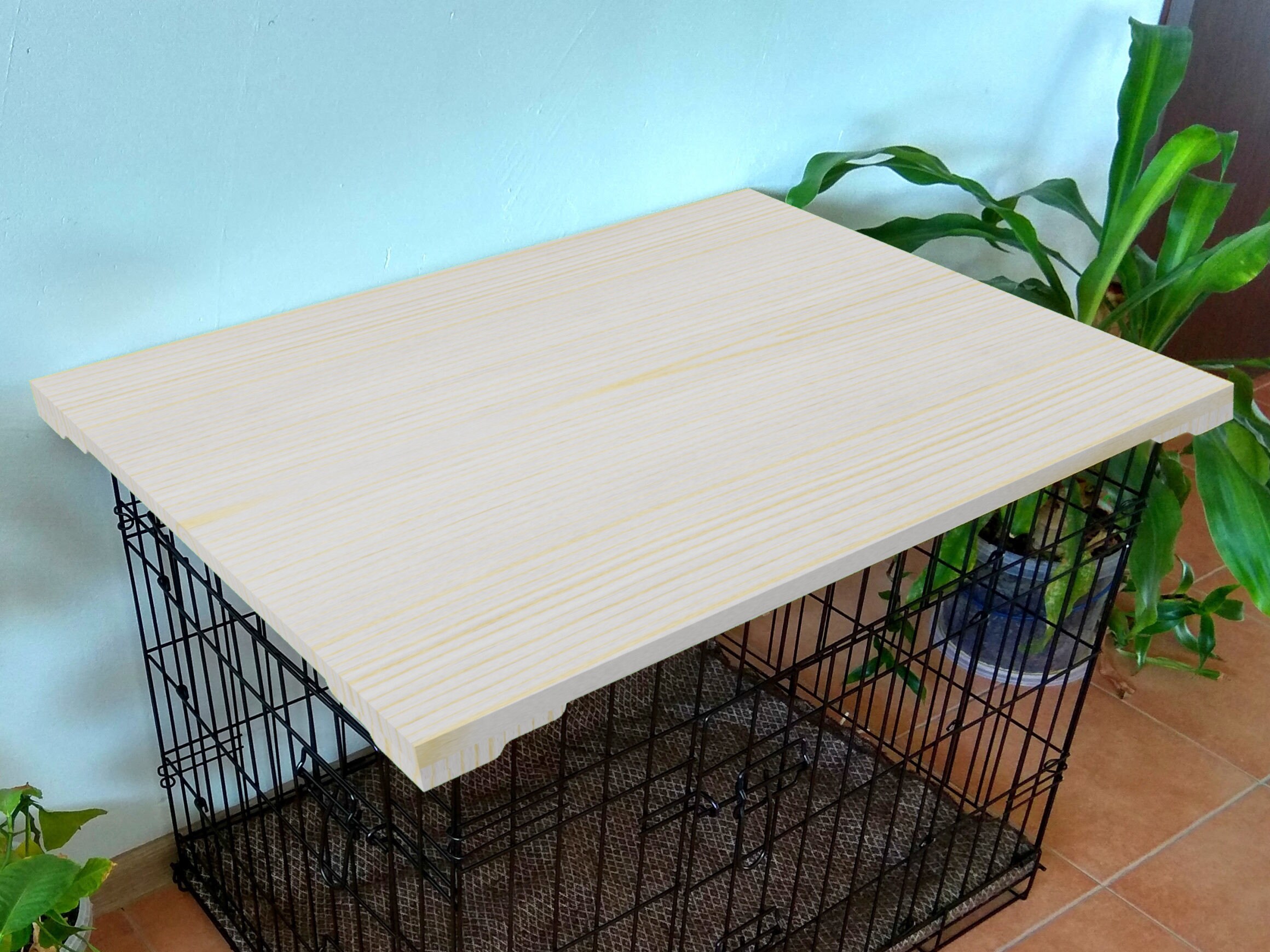 Dog Crate Topper Wooden Dog Crate Cover Dog Crate Etsy