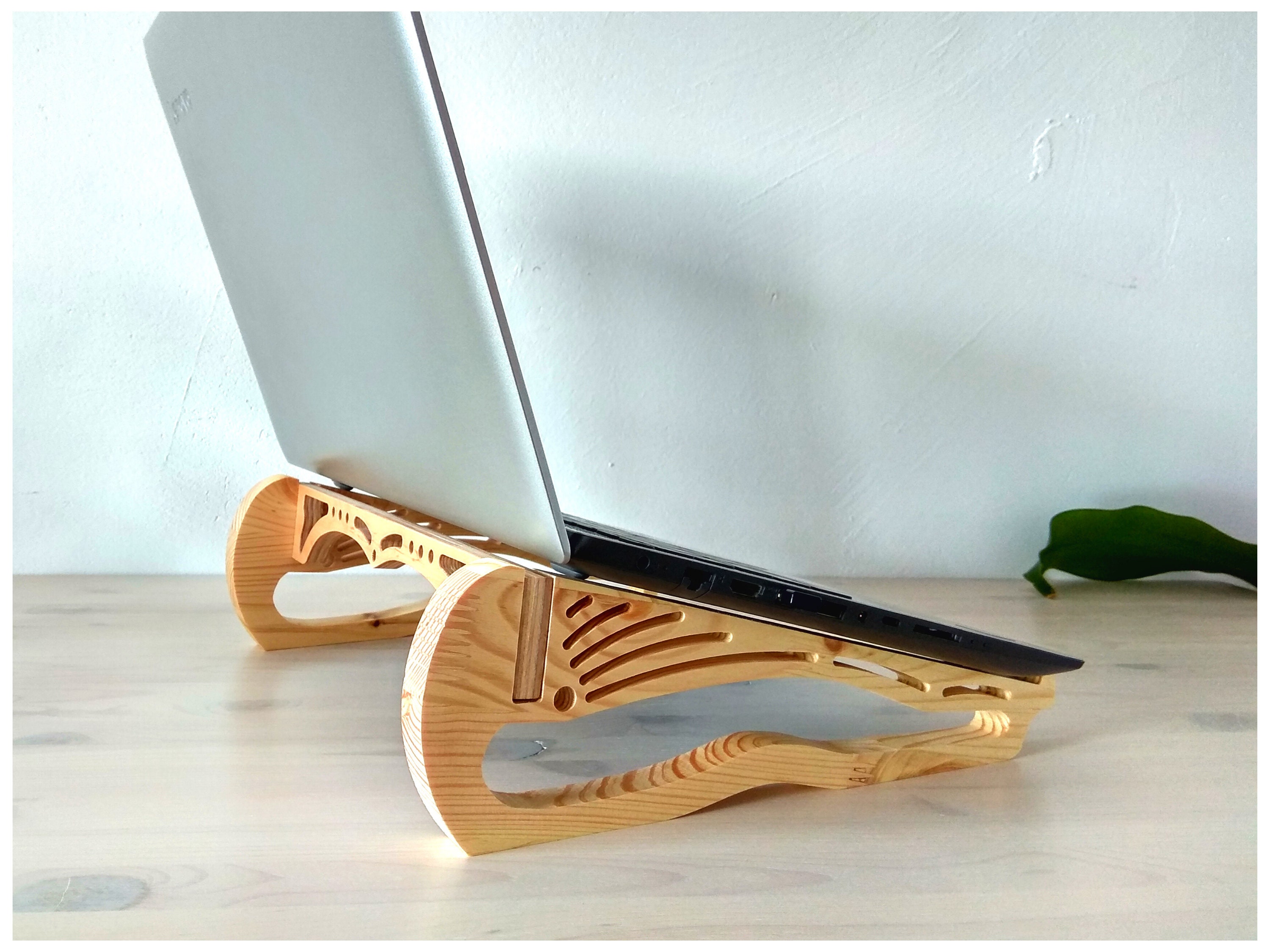 Laptop Stand - Wooden Fold Laptop Stand