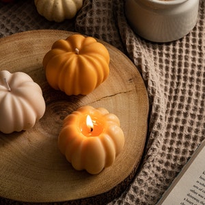 Pumpkin Soy Wax Candle: Autumn Fragrance, Autumn Halloween Home Decor, Boo Basket Gift