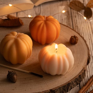 Pumpkin Soy Wax Candles / Autumn Home Decor / Autumn Gift / Pumpkin Spice Autumn Fragrance / Fall Thanksgiving Home Decor / Halloween Candle