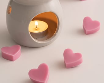 Heart Shaped Wax Melts | Soy Wax Melts | Birthday Day Gift For Her | Vegan Gift | Eco friendly Gift For Her / Gift For Mum