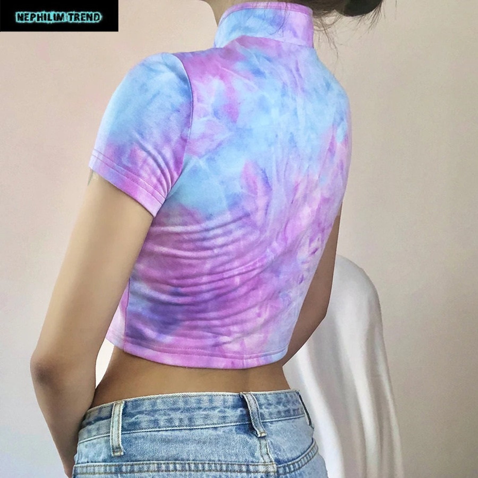 cropped tie dye shirt