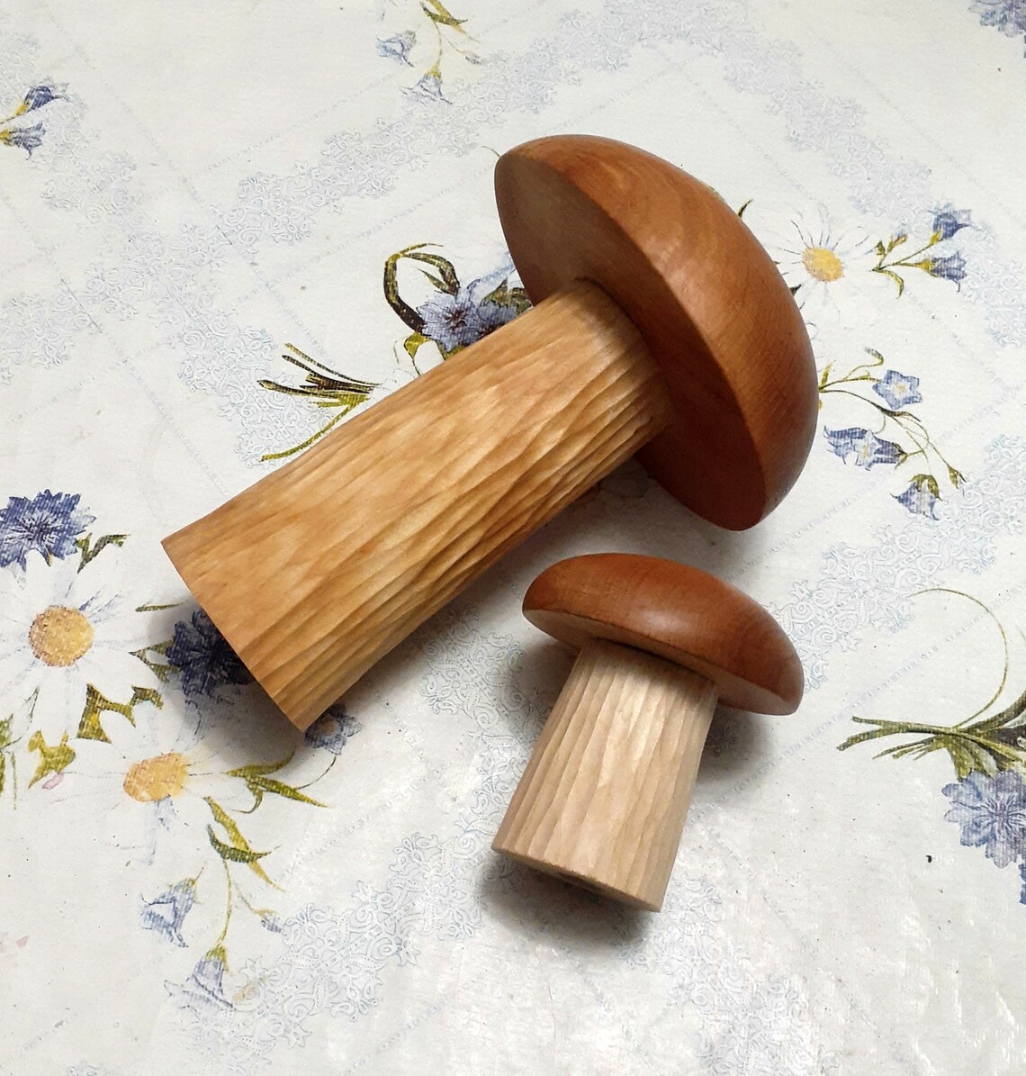 Natural Carved Wooden Mushroom/ Waldorf Toy Mushroom/ Etsy
