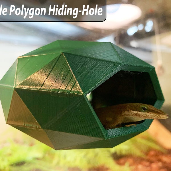 Reptile Hiding Hole - Gecko Wall Hide - Reptile Decor