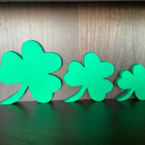 St Patrick's Day Shamrocks - 3D Printed Clovers