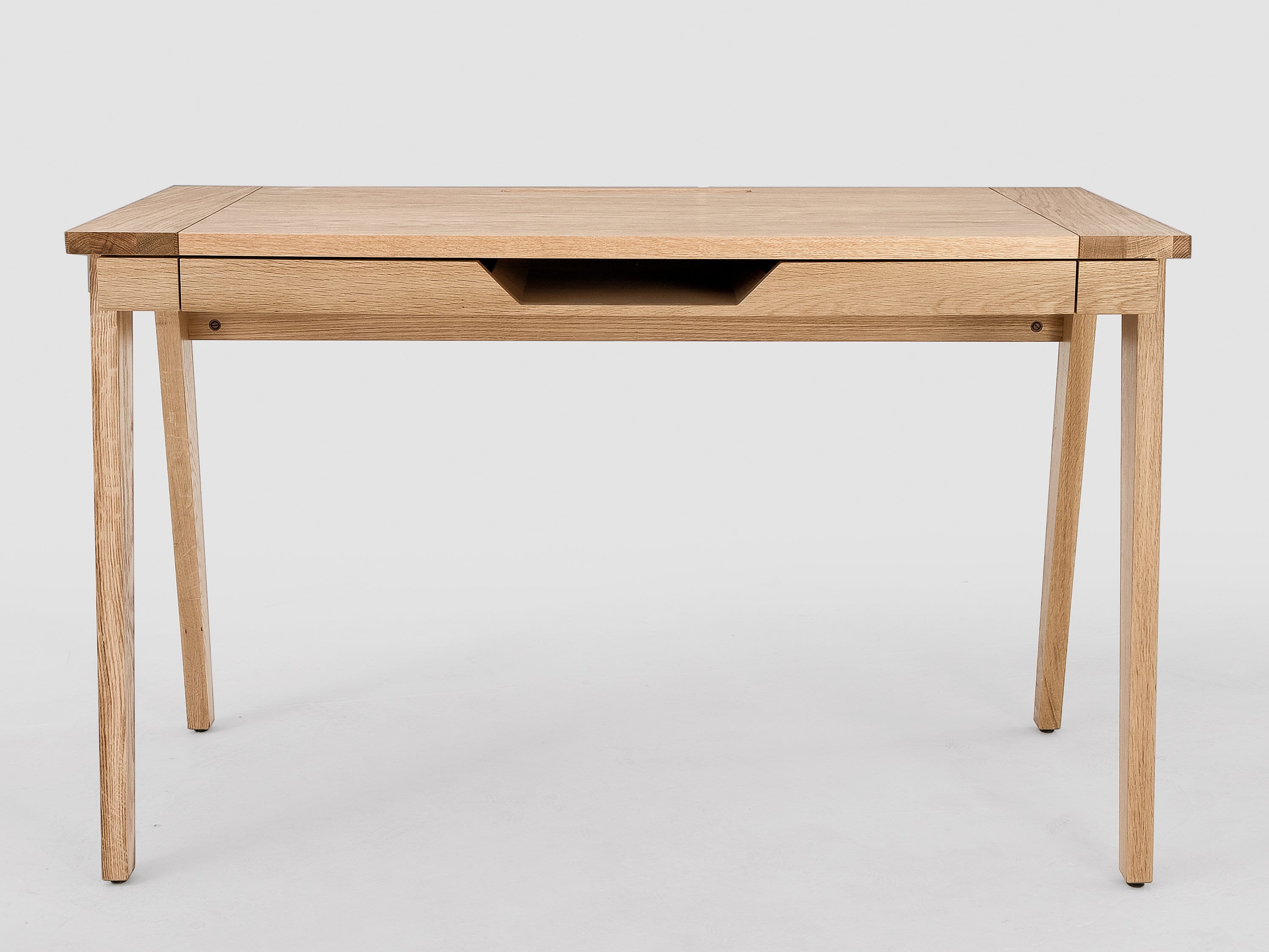 Oak Writing Desk with Drawer Midcentury Modern Scandinavian Etsy