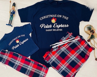 Polar Express Pajamas - Etsy