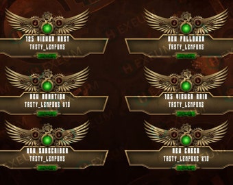Steampunk Animated Twitch Alerts