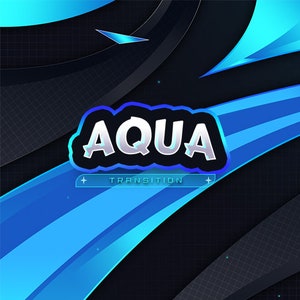 Blue Vibrant Stinger Transition : Animated Twitch Scene Transition