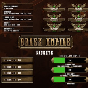Steampunk Streamlabs Widgets | Streamelement Widgets | Twitch Alerts | Chatbox | Event List | Goals