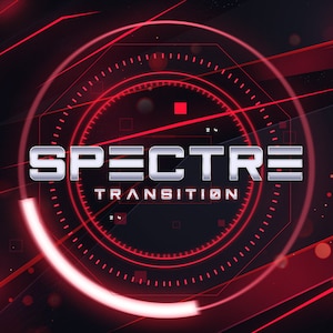 Futuristic Red Sci-Fi Stinger Transition : Animated Twitch Scene Transition