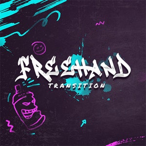 Transición del aguijón de pintura rosa y azul: transición animada de la escena de contracción