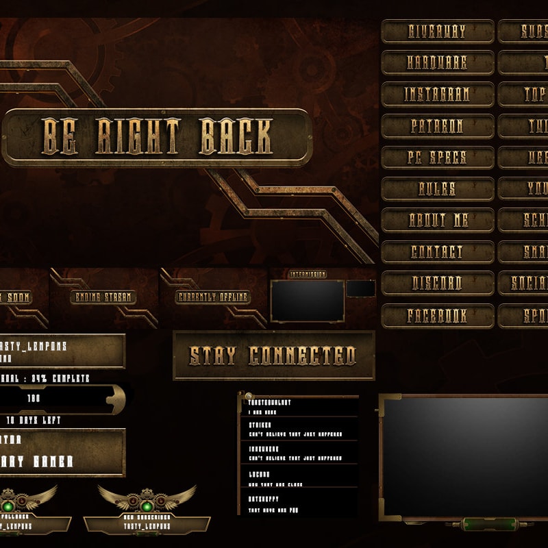 free twitch overlays etsy