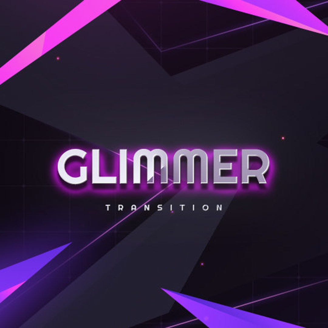 Pink Transitor Pink Neon Stinger Transition : Animated Twitch Scene Transition - Etsy