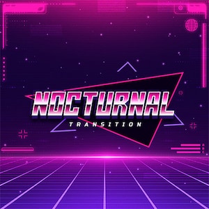Retro Tech Stinger Transition : Animated Twitch Scene Transition