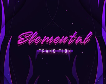 Purple Fiery Stinger Transition : Transition de scène Twitch animée