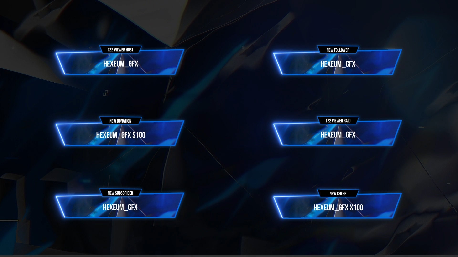 Blue Esports Animated Twitch Alerts