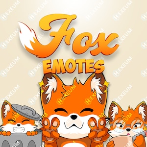 Fuchs Emotes | Niedliche Twitch Emotes Packung