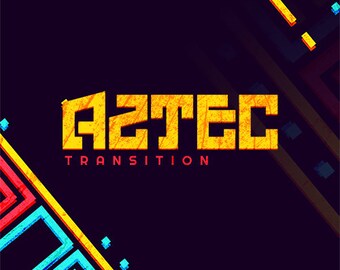 Transition Aztec Yellow Stinger : transition de scène Twitch animée
