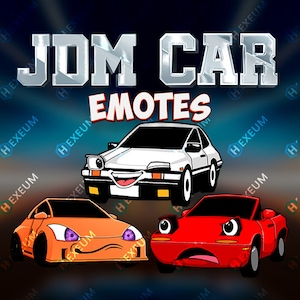 JDM Car Emotes | Custom Twitch Emotes Pack