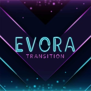 Blue & Purple Neon Stinger Transition : Animated Twitch Scene Transition