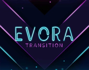 Transición de aguijón de neón azul y púrpura: Transición de escena de Twitch animada