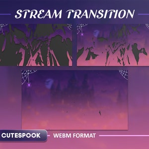 CuteSpook Animated Transition Stinger/Cute Pink Theme/Calm Theme/Light Theme/Halloween/Spooky/Scary/Aesthetic/Transition pink