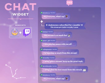 Astro Twitch Chat Widget - Integrated alerts / StreamElements
