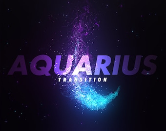 紫色のネオンパーティクルスティンガートランジション：アニメーション化されたTwitchシーントランジション