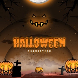 Transición de aguijón espeluznante de Halloween: Transición de escena animada de Twitch