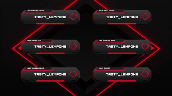 Red Sci Fi Animated Twitch Alerts Etsy Red Sci Fi Animated Twitch Alerts Etsy