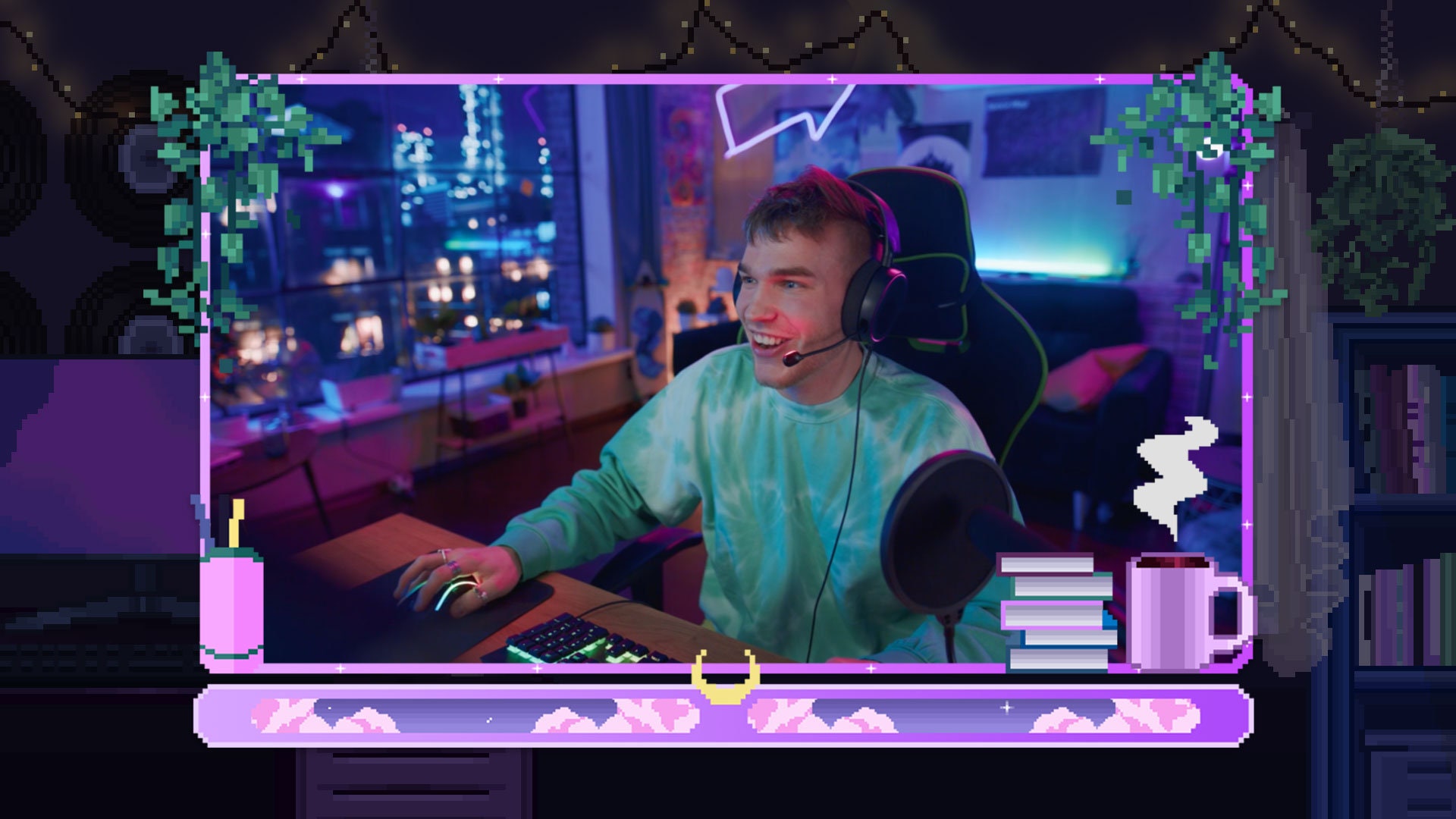 Pixel Twitch Overlay Package for Obs/cute/aesthetic/retro/lofi/calm ...