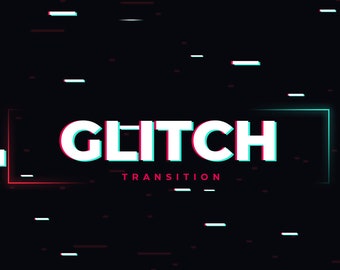 Glitch Stinger Transition : Animated Twitch Scene Transition