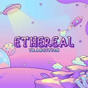 Trippy Space Themed Stinger Transition : Transición de escena animada de Twitch