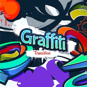 Multicolored Graffiti Stinger Transition : Geanimeerde Twitch Scene Transition