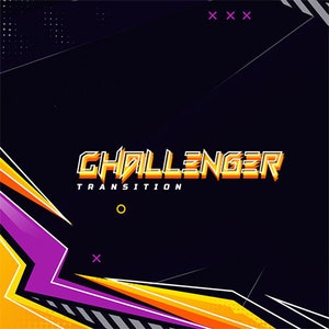 Transición de aguijón púrpura y amarillo: Transición animada de escena de Twitch