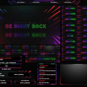 RGB Twitch Overlay Package for OBS