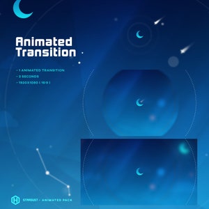Night Sky Stinger Transition/Sky/Simple/Aesthetic/Galaxy/Cute Theme/Celestial/Cozy/Galaxy/Blue/