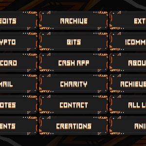 Clean Orange Animated Twitch Overlay - Etsy