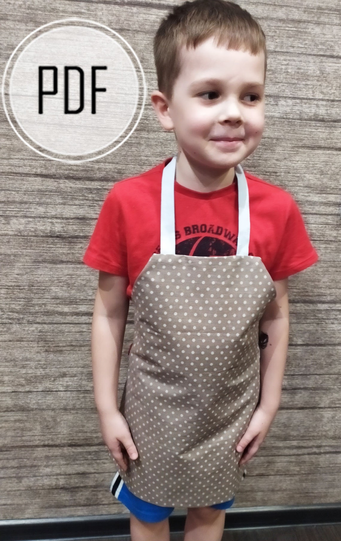 Child apron pattern Toddler boy apron Apron for child bib | Etsy
