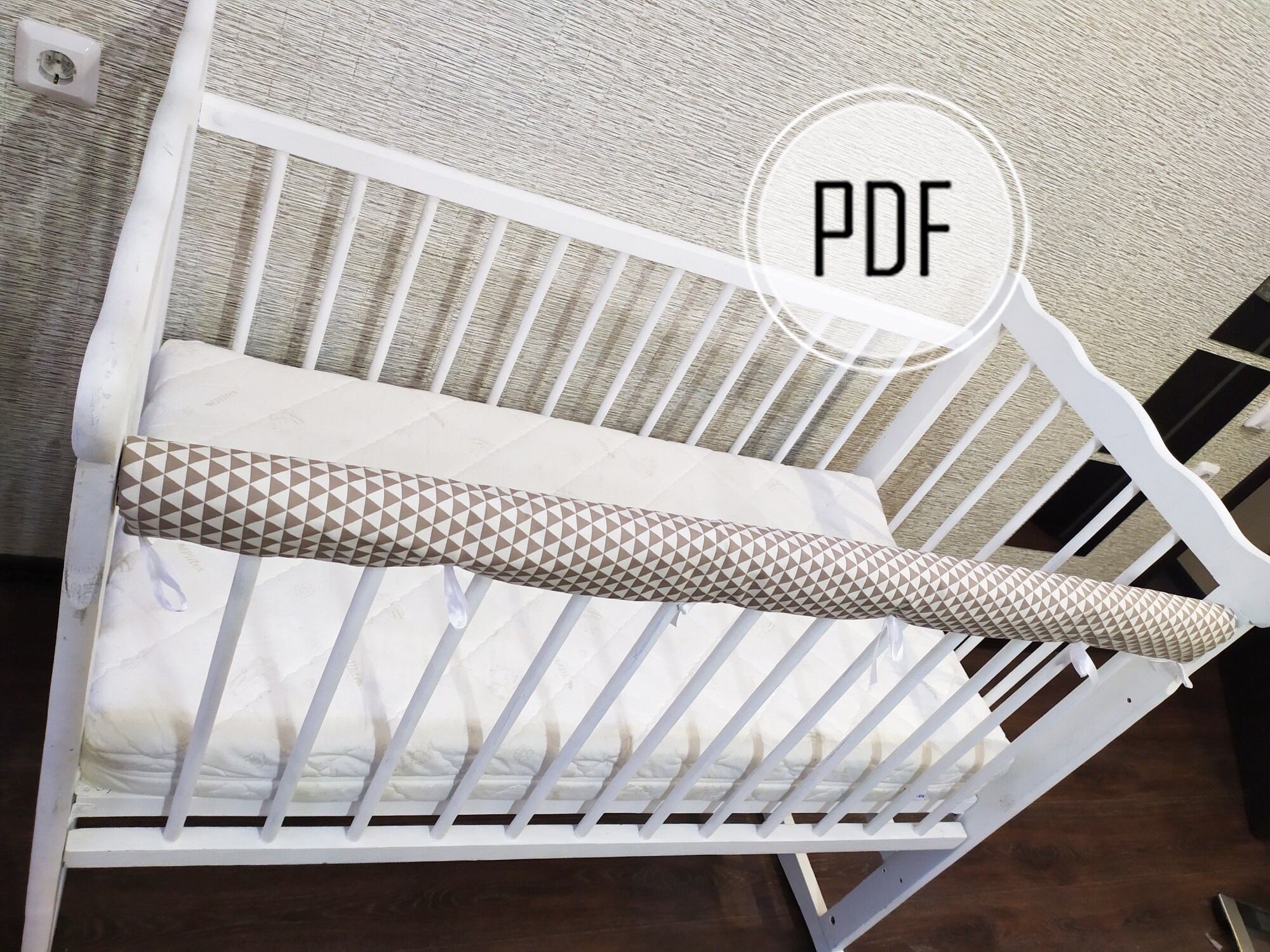Crib Rail Cover Pattern Crib rail guard diy Crib bumper Etsy