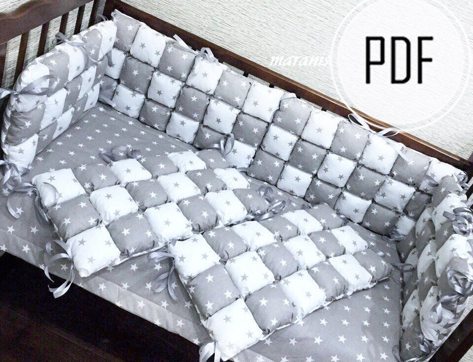 Baby bumper pattern Crib bumper pattern Crib bumper ideas Etsy